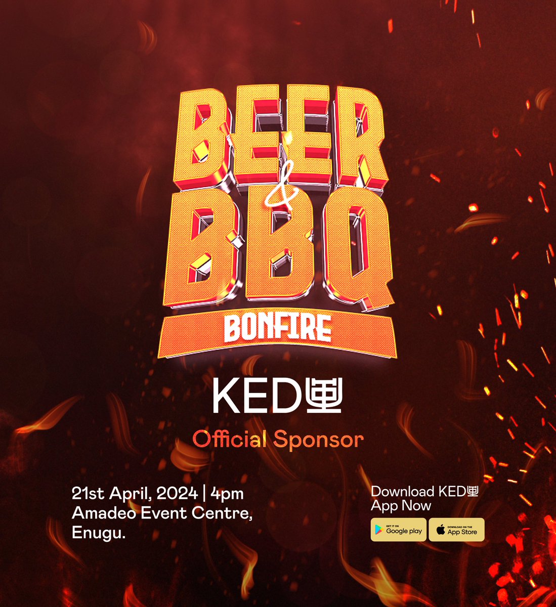 KEDU is happy to be official sponsors of @beerandbbqng holding in Enugu State this Sunday. Come eat, Network and Take beautiful pictures