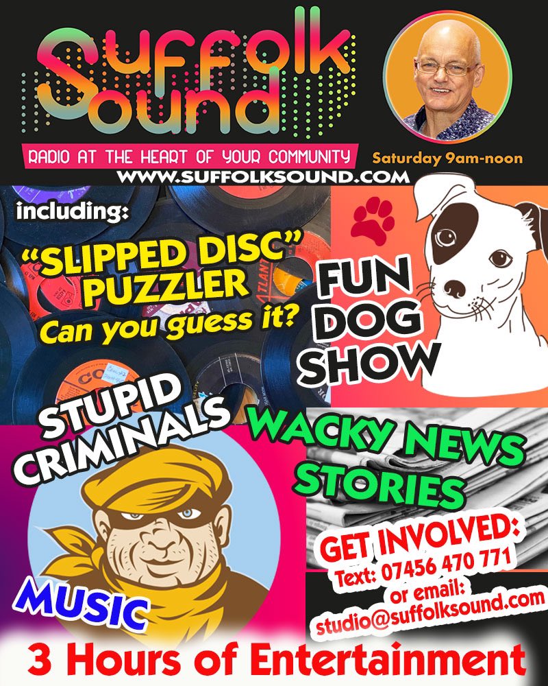 Markfizzwig's tweet photo. Join me on @Suffolk_Sound this Saturday https://t.co/2rQzZtrpKp
