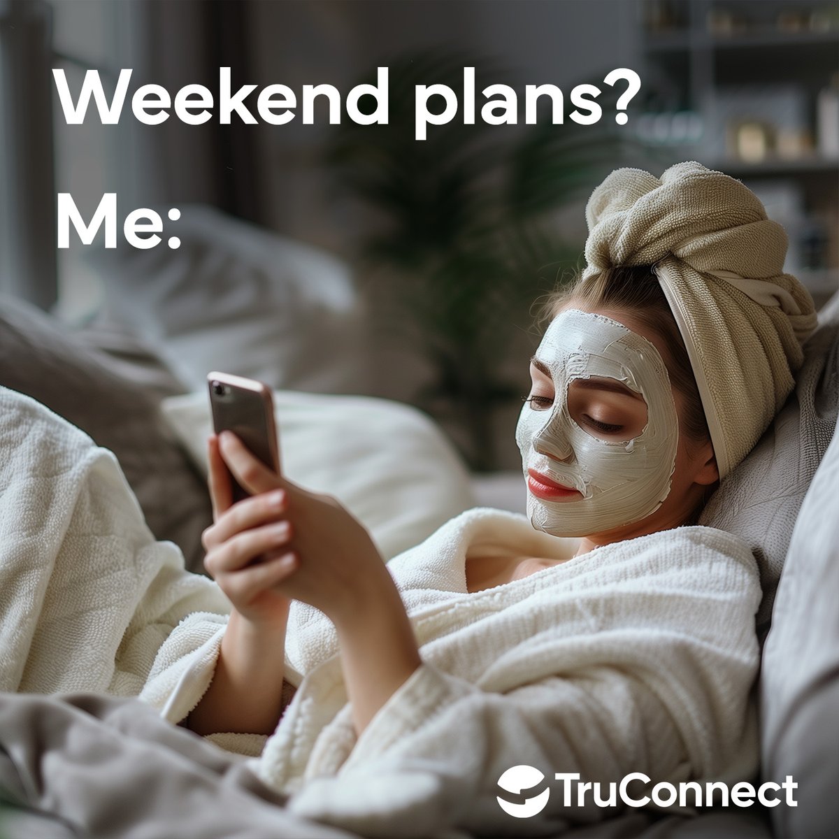 Ready to rock your weekend? 🌞 Whether you’re running errands or perfecting the art of couch surfing, stay connected with TruConnect.

Share your weekend plans below! ⬇️

#TruConnect #Weekend