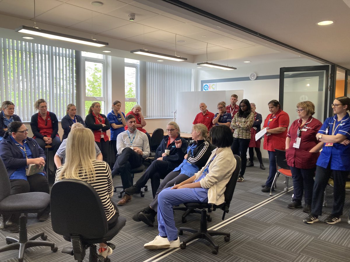 camperofdreams's tweet image. Great session today learning from Shelly , Susie, Joyce, Avishna and Noreen from wards 6c and 4c testing and developing the ward discharge role and nurse facilitated discharge. #codesign @setrust @Leeawalsh1 @jharpurslt @DrDSRobinson @CMDickson100