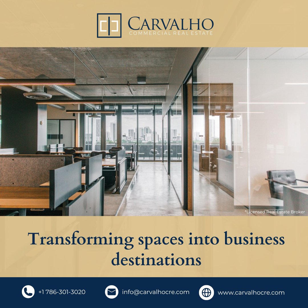 Elevate your business presence with our expert guidance!

Contact us today to explore your options and take the next step towards success!

#BusinessDestinations
#OfficeSpace
#BusinessSpaces
#CommercialProperty
#MiamiRealEstate
#FloridaRealEstate
#CarvalhoCommercialRealEstate