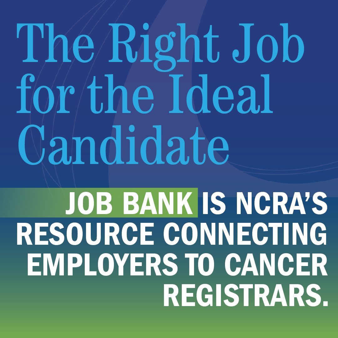 Looking for the perfect position? NCRA Members can post their resume, manage personalized alerts, and more in their Job Bank account. Looking for an ideal hire? Employers can access the most qualified candidates! #cancerregistrars  bit.ly/3whGTGL