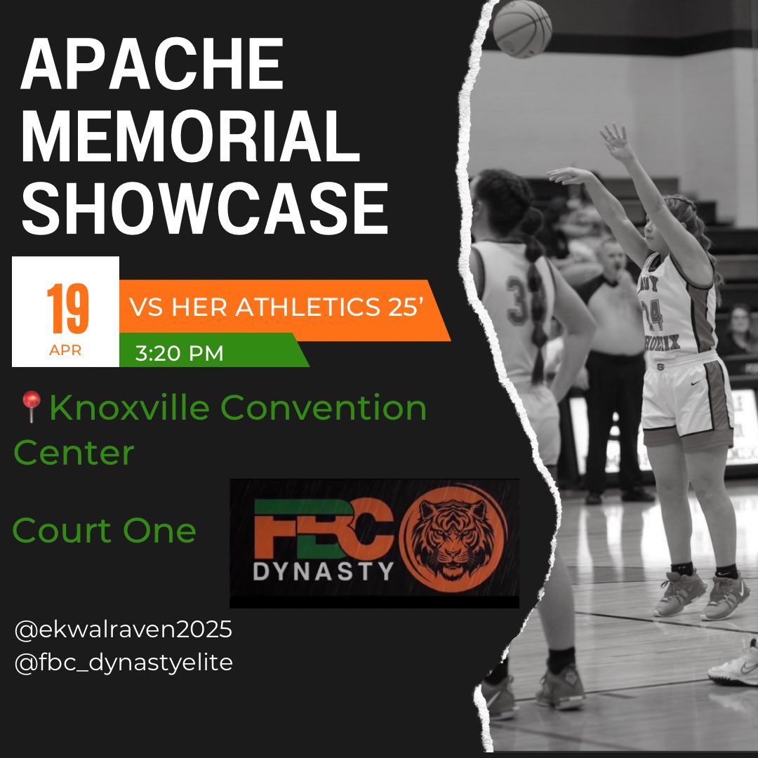 We begin our 2024 season this afternoon in the Apache Memorial Showcase! 📍KCC Court One ⏰ 3:20pm vs. Her Athletics 2025