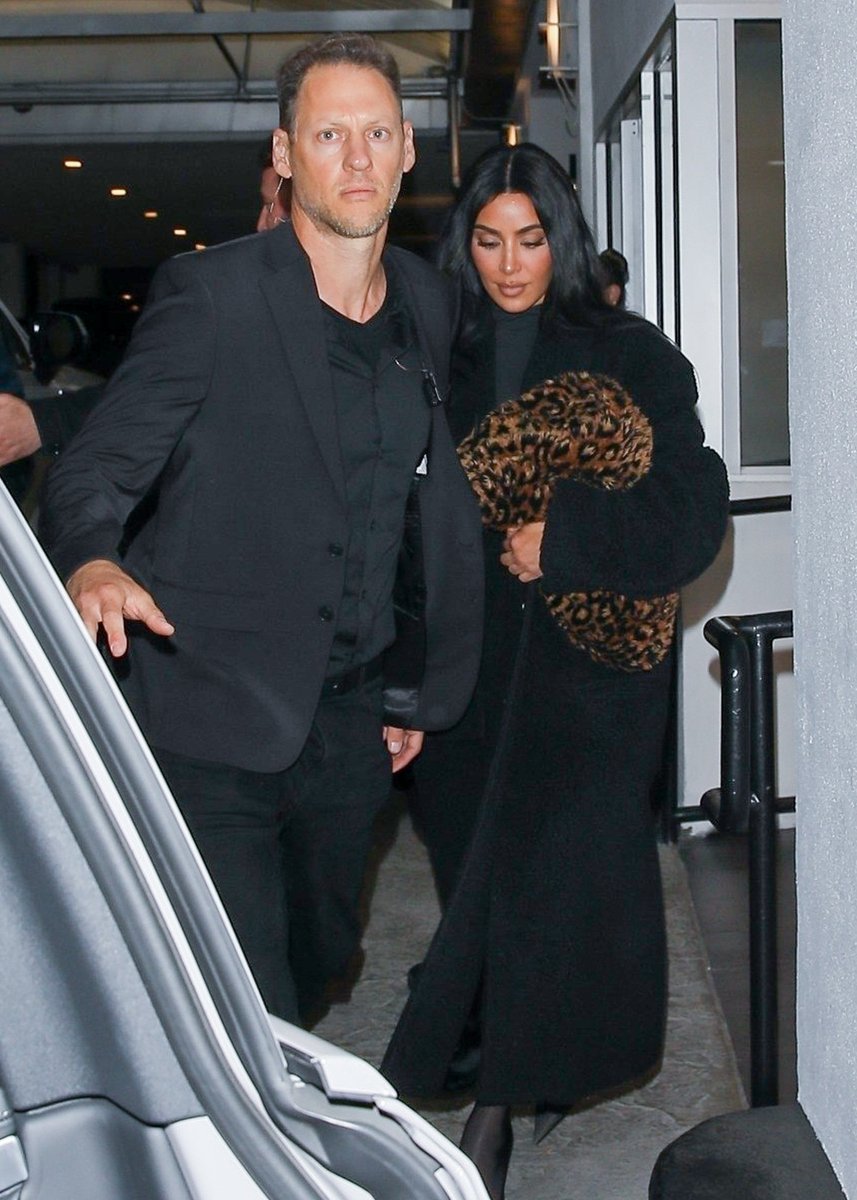 Kim Kardashian leaves after attending an event at E Baldi in Beverly Hills.