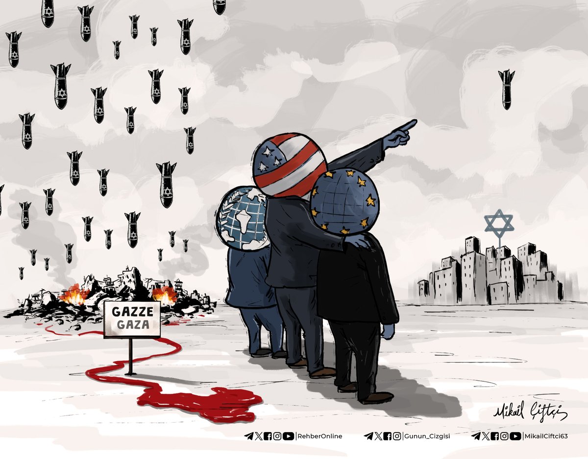 Cartoon de Mikail Çiftçi (Turquia), 2024-04-19.
#Gaza #GazaGenocide #GazaHolocaust #GazaStarving #FreePalestine #GazaMassacre