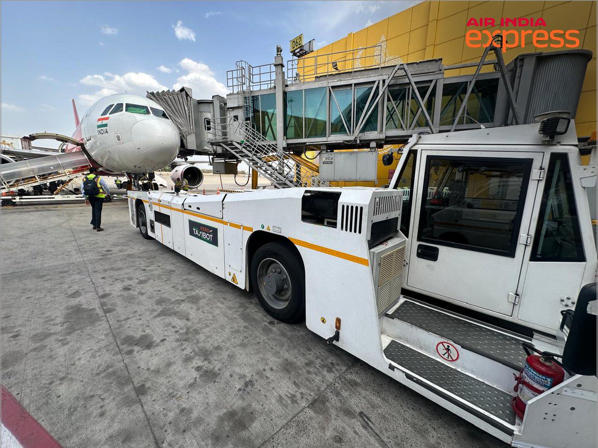 AirIndiaX's tweet photo. ✈️ Our flight from Delhi to Ranchi and back has not just been a journey; it's a leap into the future! 🚀 With initiatives like Taxibot, Opticlimb, Single Engine Taxi, Idle Reverse Thrust Usage and more, we're charting the path to new horizons in sustainable operations.  #FlightToTheFuture #RightWayToFly