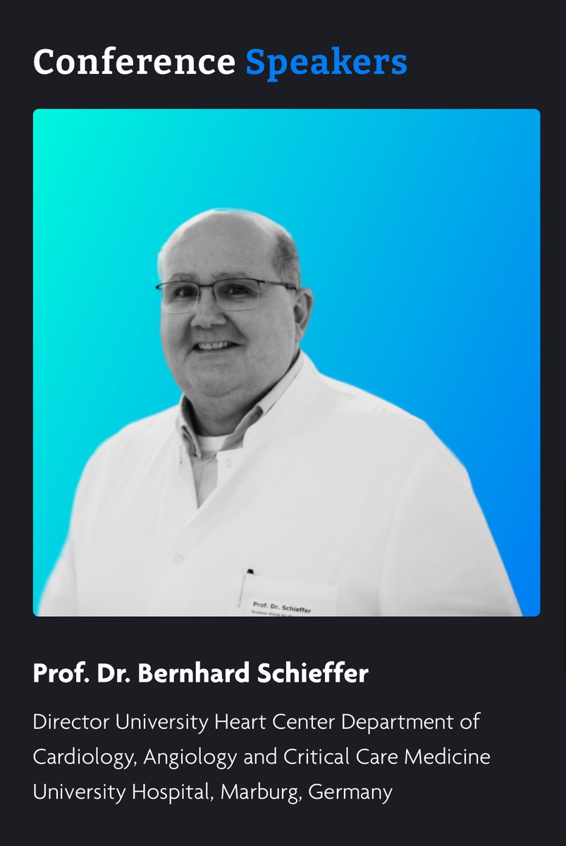 Speaker announcement 📣 Exciting News! 🤩 Join Prof. Bernhard Schieffer (@ProfSchieffer), a leading interventional cardiologist from Germany, shares insights from his latest research at the outpatient post-Covid clinic. Don't miss his discussion on the role of HDL Proteome in…