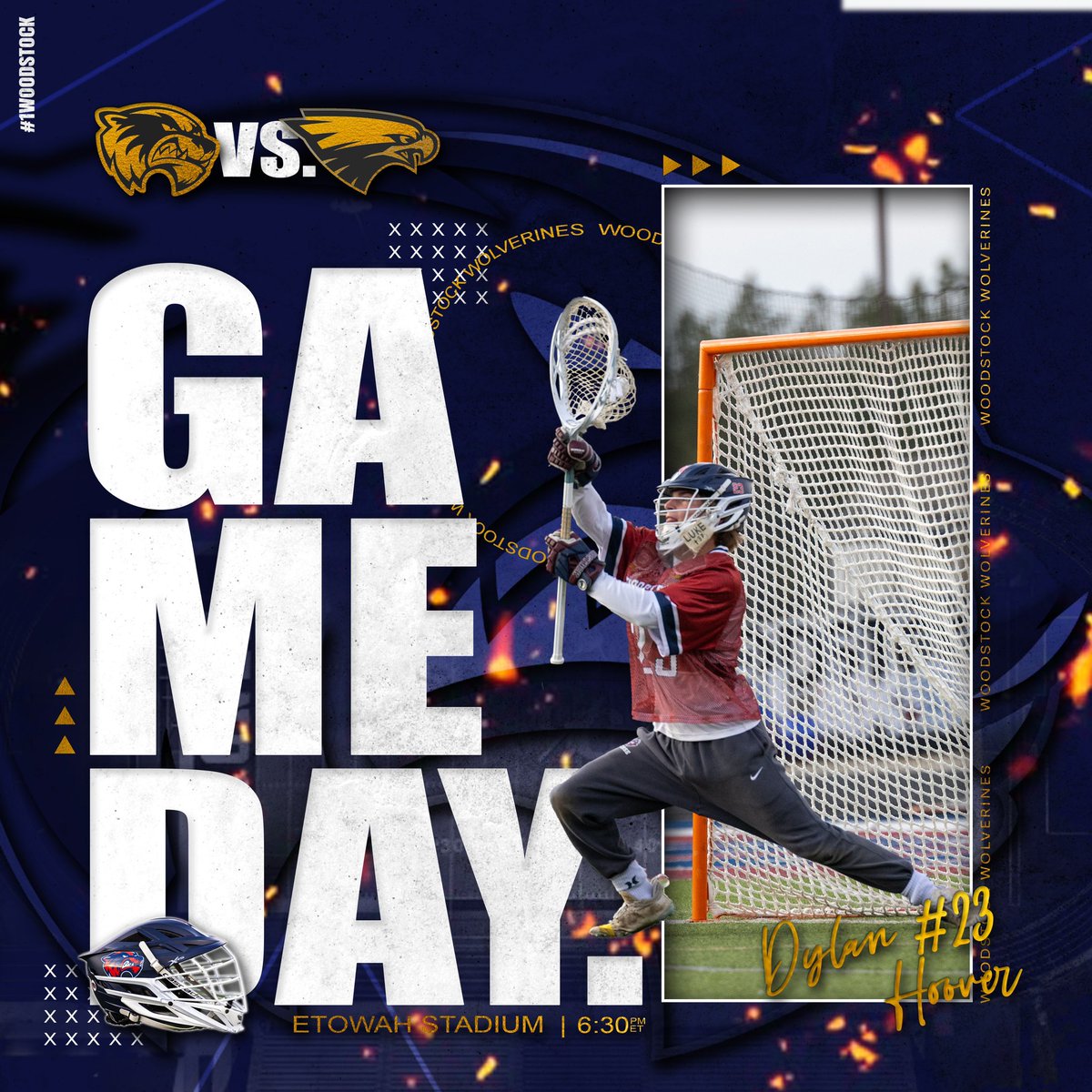 𝔾𝔸𝕄𝔼𝔻𝔸𝕐!! Wolverines Take on Etowah 🦅 tonight! Come support your squad🥍! Last regular season game! 
.
.
🆚: Etowah High School
🕑: 6:30PM ET
🏟️: Etowah High School (Away)
.
.
#1woodstock #whs #woodstockwolverines #lacrosse #lacrossepractice #lacrosseunlimited #lax