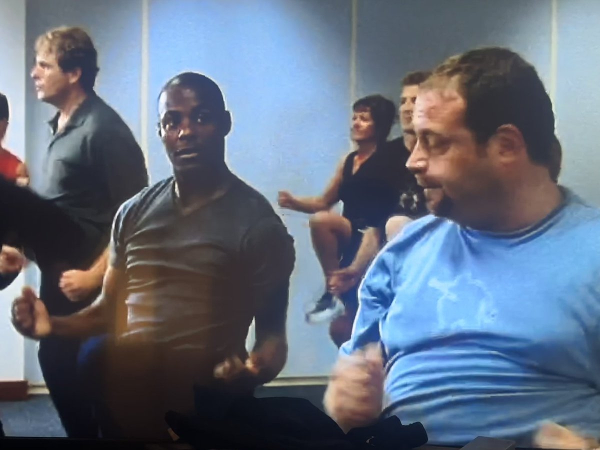 Okay now this has made my night- Johnson from Peep Show in an aerobics class on Cold Feet 😅 @ignatius_sancho