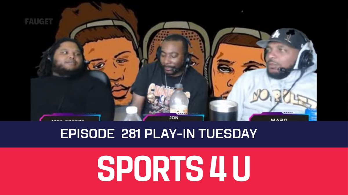 🚨NEW POD ALERT 🚨: Check out Tuesday @sports4upodcast with @JonWatson0984 @HIIMMARQ1 and @Nyne9Gorilla Sports4U Episode 281 Play-In Tuesday We'll discuss - NBA Playoff preview - WNBA Draft Recap SUBSCRIBE! youtube.com/live/Dj3z87G0t…