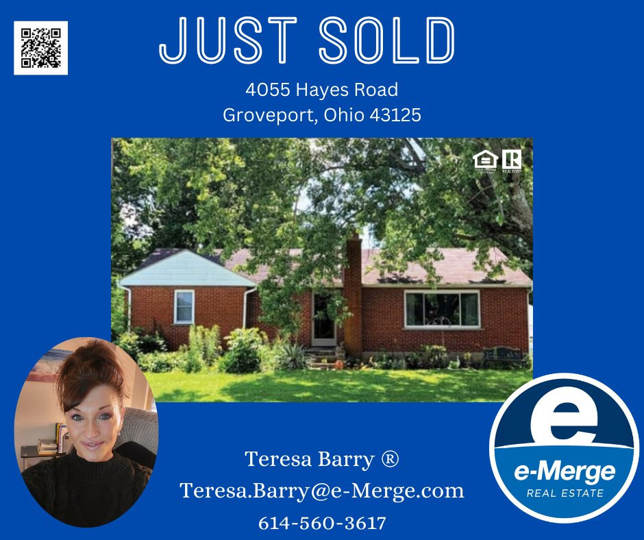 Congrats Michael and Tammy on the successful sale of your home! Next week you get to close on your new home in Pickerington! I am so happy for you! 🏘🔑🎊 Teresa Barry, e-Merge Real Estate Teresa.Barry@e-Merge.com 614-560-3617☎️