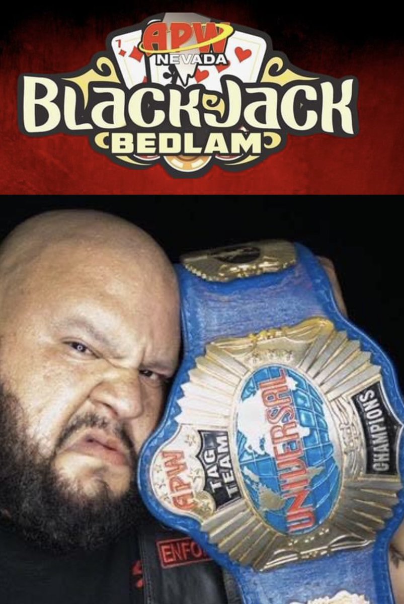 This Saturday! @APWNV #BlackjackBedlam 

I’ve been 1/2 of the @allprowrestling Tag Team Champions before…

I wanna run it back!  #AndNew #2Time 

🎟️ utixmanager.com/products/black…🎟️

#BeastFromTheBodega🇵🇷 #OneManLuchaGang☠️ #GorillaReyGordo🦍 #RobTheHouse🏚️ #KingFatBoy🖕🏽🤬🇵🇷