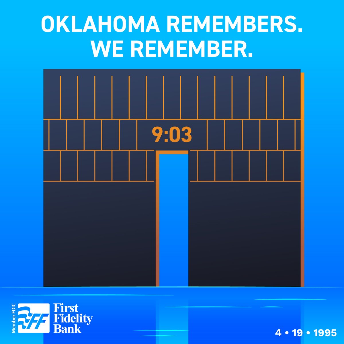 Today #weremember and reflect on the lives lost, and bravery shown after the tragic Oklahoma City Murrah Building Bombing on April 19th, 1995.