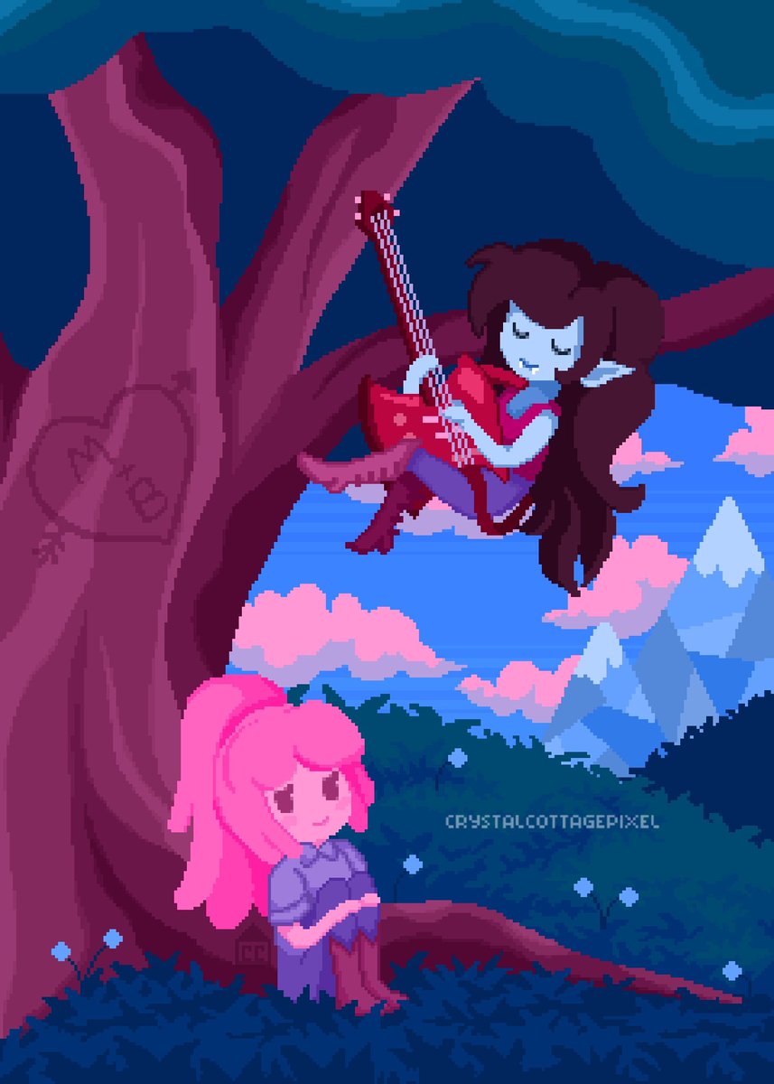 Bubbline 🩷 #pixelart #adventuretime