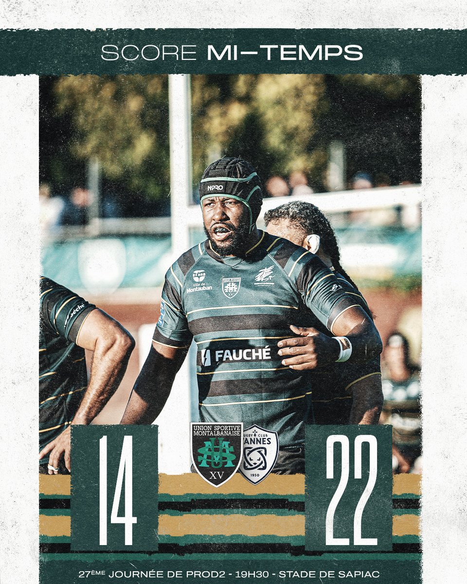 UsmSapiacRugby's tweet photo. ๐ ๐ถ-๐ง๐ฒ๐บ๐ฝ๐ โธ๏ธ
๐ขโซ ๐๐๐๐๐๐๏ธ 14 ๐๐ 22 ๐๐๐๐๐๐ ๐ตโช๏ธ
Chassรฉ croisรฉ au tableau des scores, dans une ambiance formidable, Sapiac se bat contre une belle รฉquipe bretonne!
#AllezSapiac #USMRCV https://t.co/Dlrut4ccPg