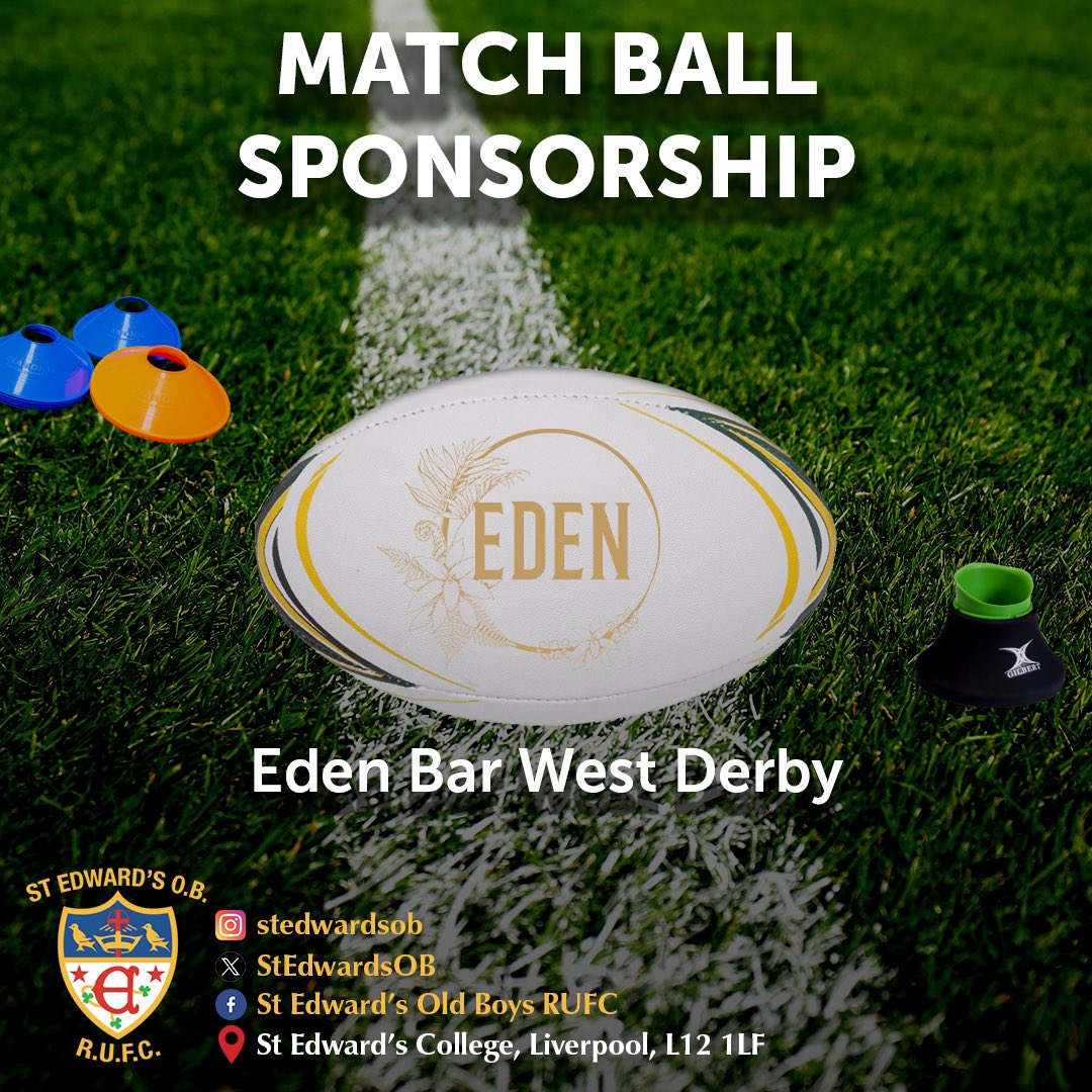 This week’s Match Ball Sponsor for our Annual Past Players Day 🏉 is @EdenBarEatonRd 📍 located on Eaton Road, West Derby