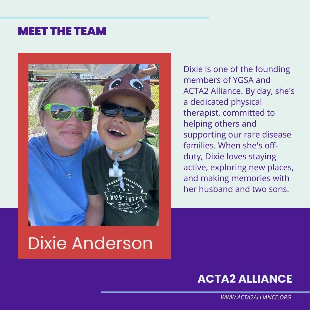 👱‍♀️ Introducing Dixie, a vital support within our community! 

#MSMDS #MeetTheTeam #ACTA2 #RareDisease
