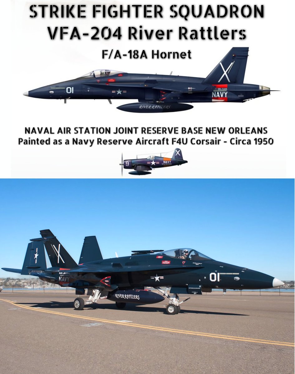 RyukyuanRipper's tweet photo. Korean War throwback scheme on an equally old A model of an F/A-18 Painted after thr the F4U pictured. #FighterJetFriday https://t.co/0isGhP8rcJ