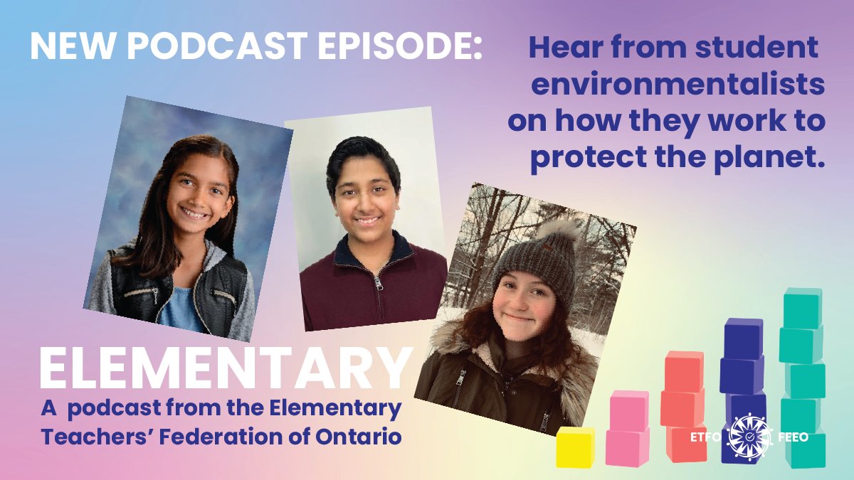 In this episode of the Elementary podcast, three #onted students talked with us about where and how their environmentalism started. Take a listen: sites.libsyn.com/400088/environ…