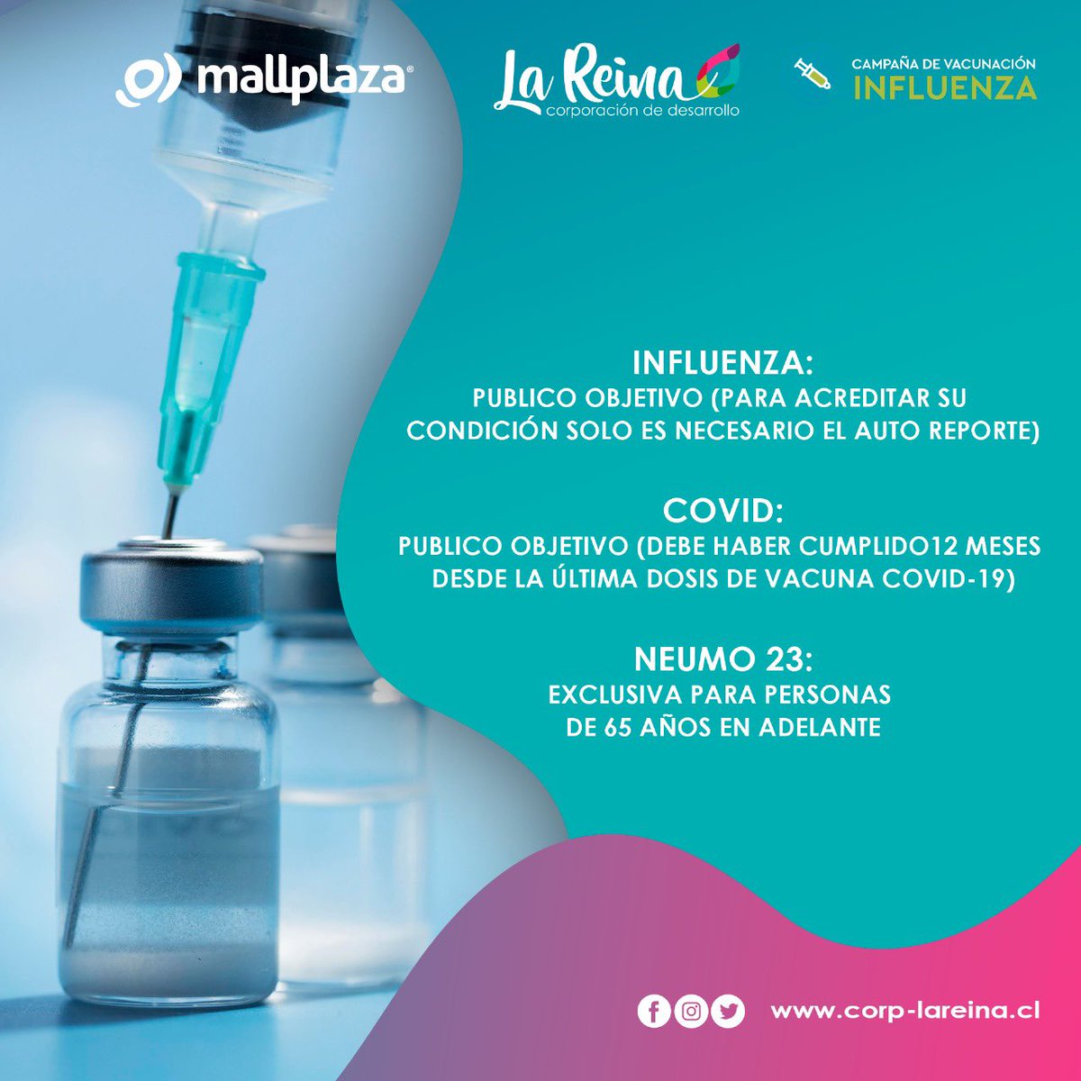 Jornada de Vacunación @MallplazaCL ✅