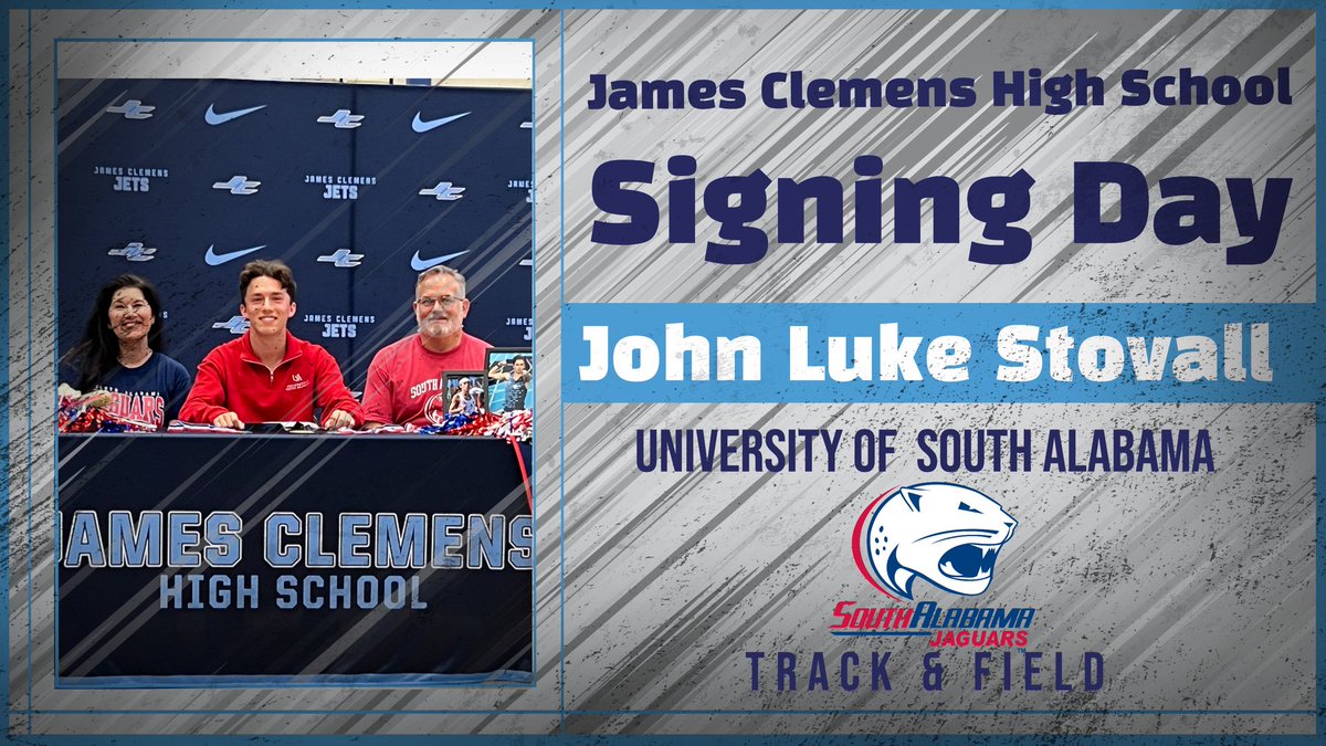 Congrats to John Luke Stovall on signing with The University of South Alabama Track & Field