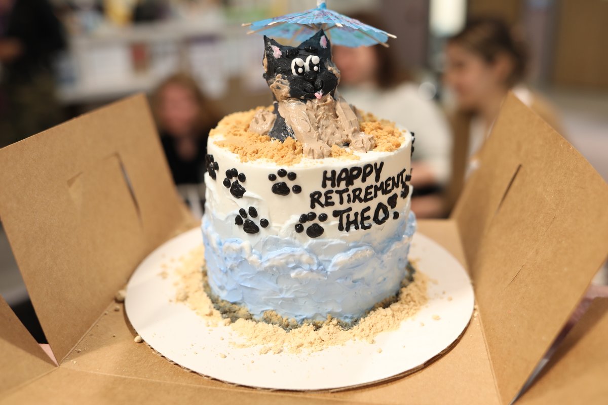 CAMHnews's tweet photo. This week, we celebrated Theo, our beloved CAMH pet therapy volunteer, as he embarks on his well-deserved #retirement! 🐾

Theo and his owner Len have been bringing smiles and comfort to patients and staff for five incredible years.

Happy retirement, Leo! 🐶✨

#PetTherapy https://t.co/1F3EyTg0XR
