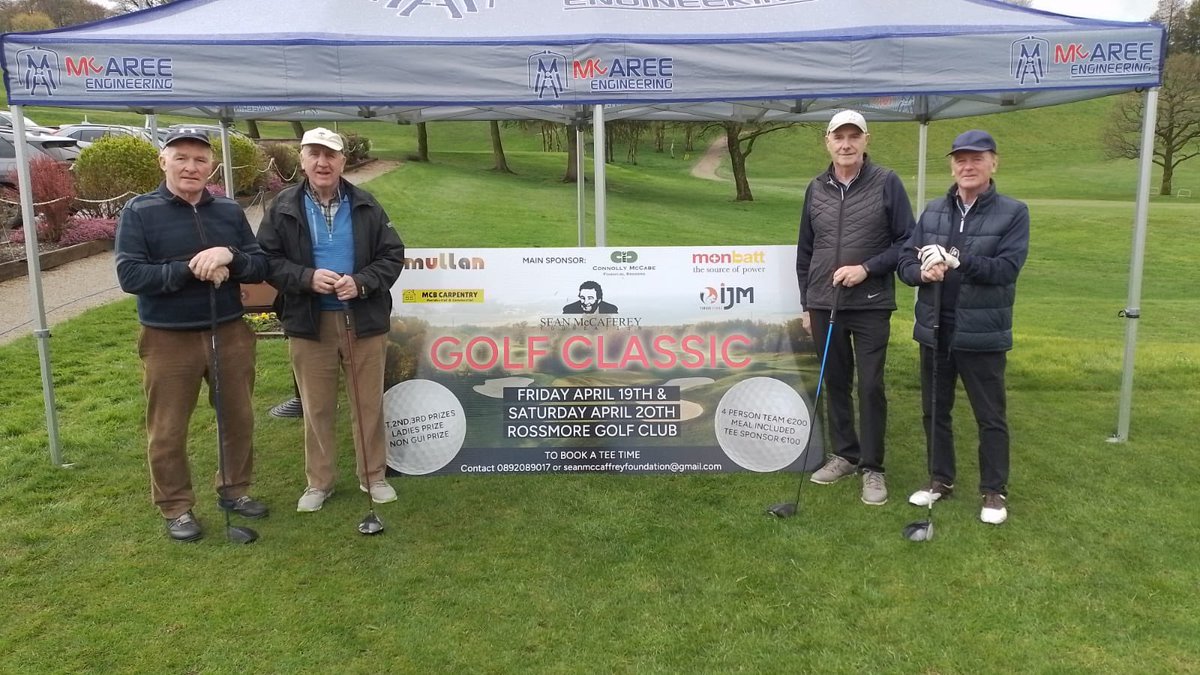 Day one of the Sean McCaffrey Foundation Golf Classic at Rossmore Golf Club🏌️‍♂️