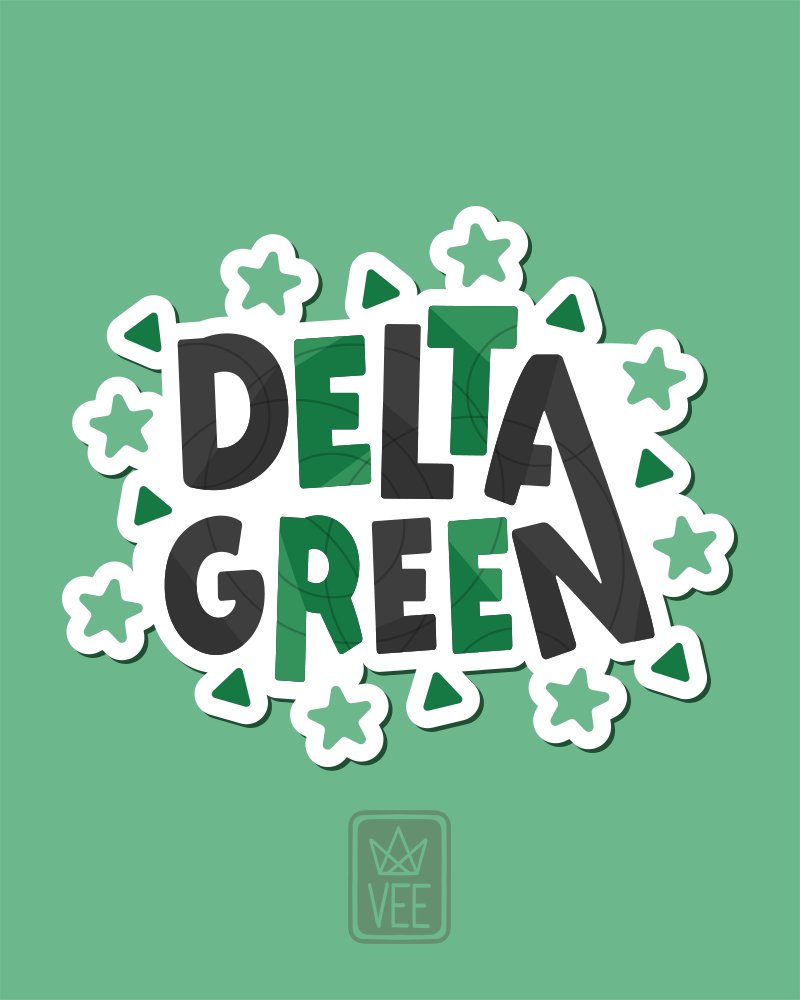 Continuing this trend, the @DeltaGreenRPG logo if they were a vtuber. #ttrpg