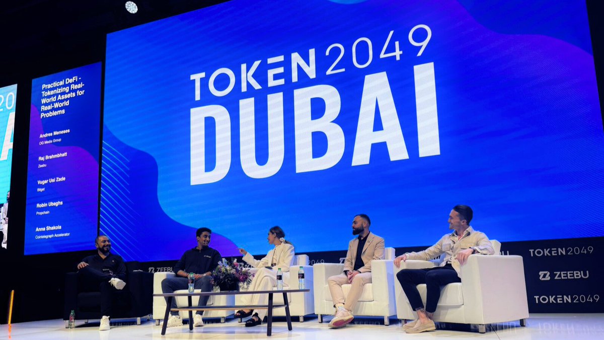 PropChainGlobal's tweet photo. The Premier Crypto Event of the Year, @token2049, took Dubai by storm as leaders, enthusiasts, and experts in the #Web3 space gathered together to define what's next in the space.

Marking #Propchain's debut, our CEO and Co-founder, @propchainmaster, graced the stage as a distinguished speaker alongside industry leaders in the opening panel on Tokenization of Real World Assets in Solving Real-world Problems.

Tonight, we proudly inaugurate #Propchain's Dubai headquarters with an exclusive event, celebrating milestones with core contributors, ecosystem partners and more.

Here's to our continued success as the leading #RWA player in the global crypto landscape, larger than ever before.