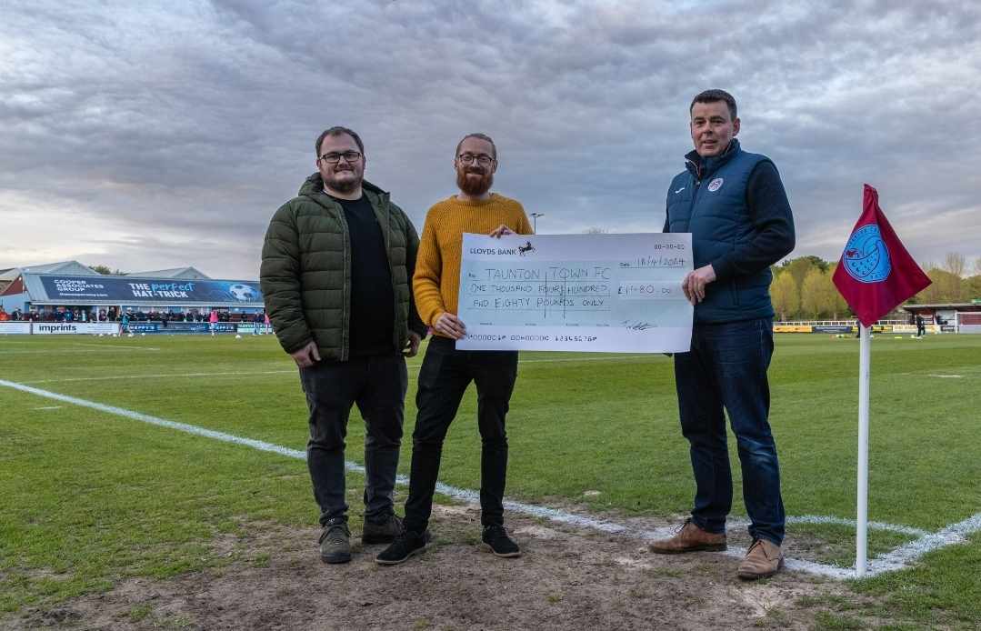 The TTISA would like to formally thank Troy Webster for his amazing 66 Mile run....Raising a staggering £1480 for Taunton Town FC. Thank you Troy! It's supporters like you who keep the spirit of Taunton Town alive.