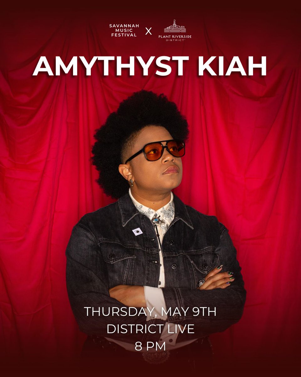 Our second concert coming up at Plant Riverside District this spring is @amythystkiah, a powerhouse Americana rock artist named 'one of Americana’s great up-and-coming secrets” by @RollingStone. Tickets are available now! bit.ly/3vI6rAP