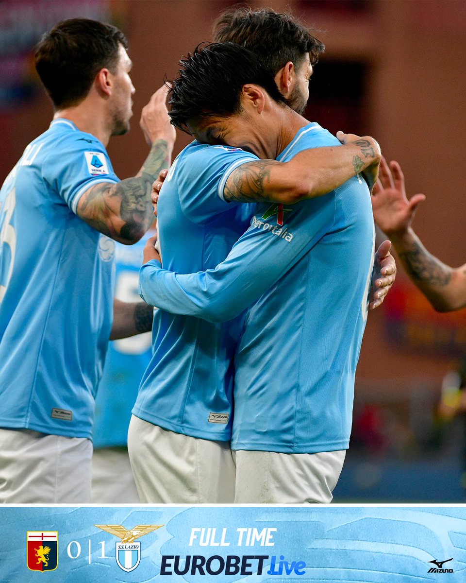 FT | 0-1 ✅ FINISCE QUI! Vinciamo con il gol di @10_luisalberto 🎩 #GenoaLazio | #CMonEagles 🦅