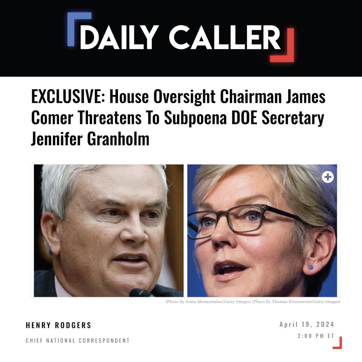 🚨BREAKING🚨 Secretary Granholm had time to go on ‘The View’ yesterday. Yet, when we invited her to testify at an upcoming hearing, she attempted to send her deputy to answer questions about her leadership of DOE. We’re giving her another chance to agree to testify in front of…