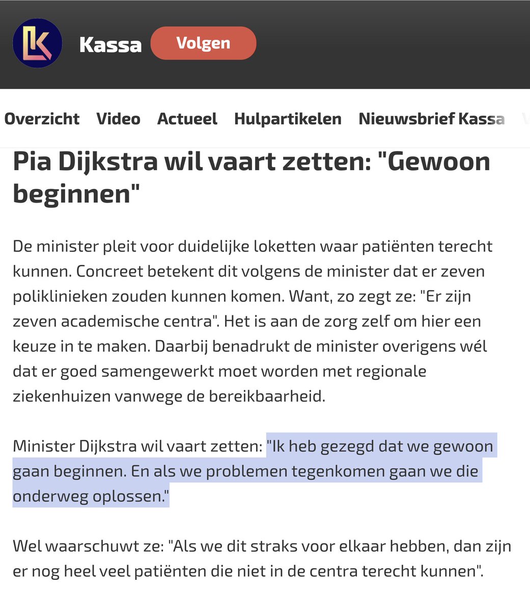 Zaterdag in @kassa_bnnvara 
20 april om 19.15 uur op @NPO2 
@ministerMZ pleit voor duidelijke loketten waar patiënten terecht kunnen. Concreet betekent dit volgens de minister dat er zeven poliklinieken zouden kunnen komen.
#LongCovid #ME #MEcvs #PAIS