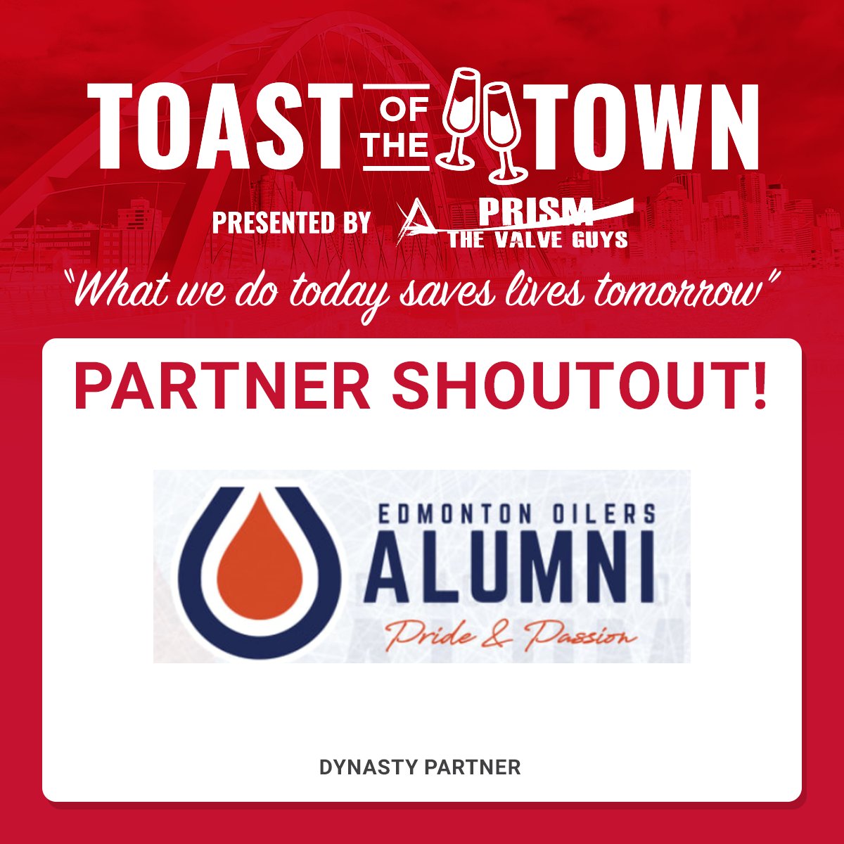 Thank you to @EdmontonOilers Alumni for its support of #TOTT2024 Toast of the Town wouldn’t be possible without the support of our incredible partners. Learn more about our partners: toastofthetownccf.com/our-partners/ “What we do today saves lives tomorrow.” #letsgooilers #cancer