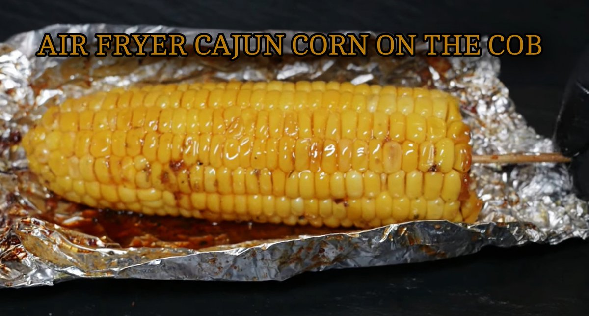 Raymack72's tweet image. Air Fryer Cajun Corn On The Cob 
Click here to watch ME cook this recipe: 
(((YOUTUBE VIDEO)))
youtu.be/1BVjbNjigKY?si…

Ingredients:
3 Corn on the cob
Cajun Seasoning
Old Bay Seasoning
Salt
Parsley (fresh or dried)
Minced Garlic
Olive Oil