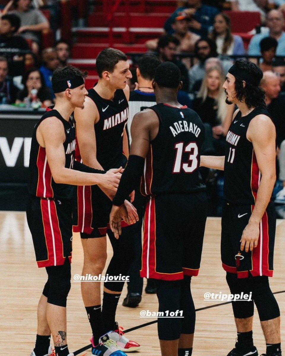 HeatvsHaters's tweet photo. BAM SZN
Point Jovic
Jaime Butler
Prove it Herro

Show us what y’all got https://t.co/qgNAXz2st1