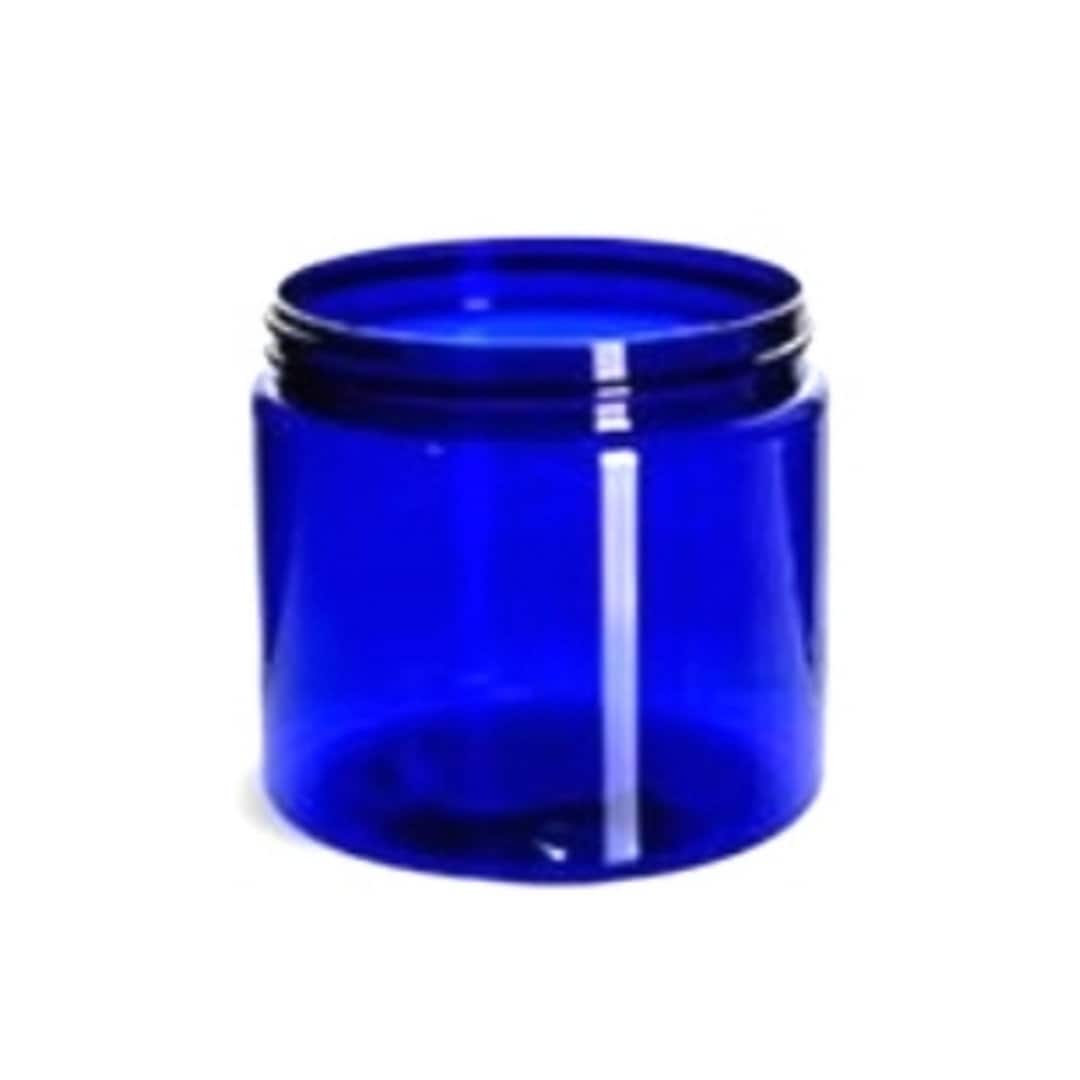8oz Blue Clear PET Single Wall Plastic Jars - Set of 25 - Bulk25 tuppu.net/5345a28e #cosmetics #trending #explorepage #handmade #etsyseller #beautysupply #bottles #blackownedbusiness #skincare #SingleWallJars