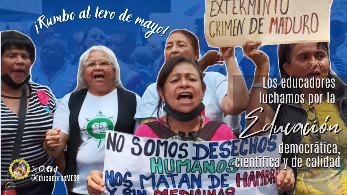 ¡Jornada Nacional de Protesta! ¡ El magisterio rumbo al 1ero de Mayo! Los educadores nos preparamos, en unidad, para defender el valor del trabajo y la profesión en el Día de los Trabajadores. #SalarioDocenteDignoYa