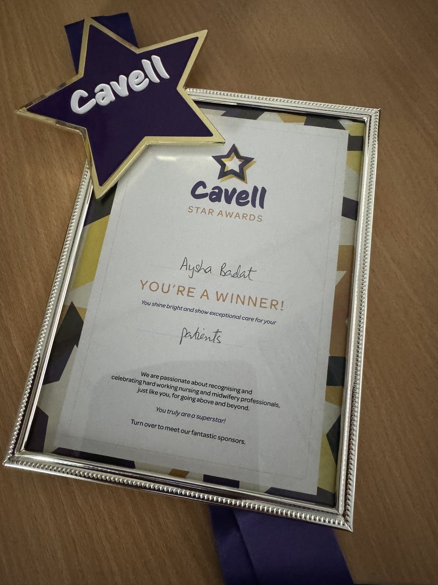 I had a surprise visitor today with a fantastic and inspiring Cavell Star Award. I must say that Louise Brady and the team at Alastair Ross medical Practice did very well hiding this from me so well done to you all. But honestly what an honour 🤩