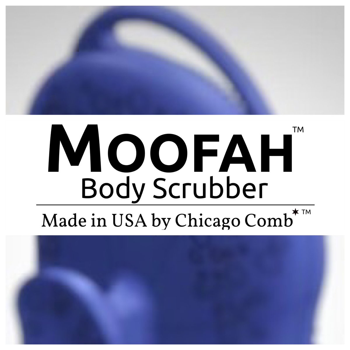 ChicagoComb's tweet image. The  MOOFAH  body scrubber being developed by Chicago Comb.  Use with body wash or soap for the best shower experience ever.  Pre-order now for $19.99 with expected shipment around the end of 2024.  Made in USA. chicagocomb.com