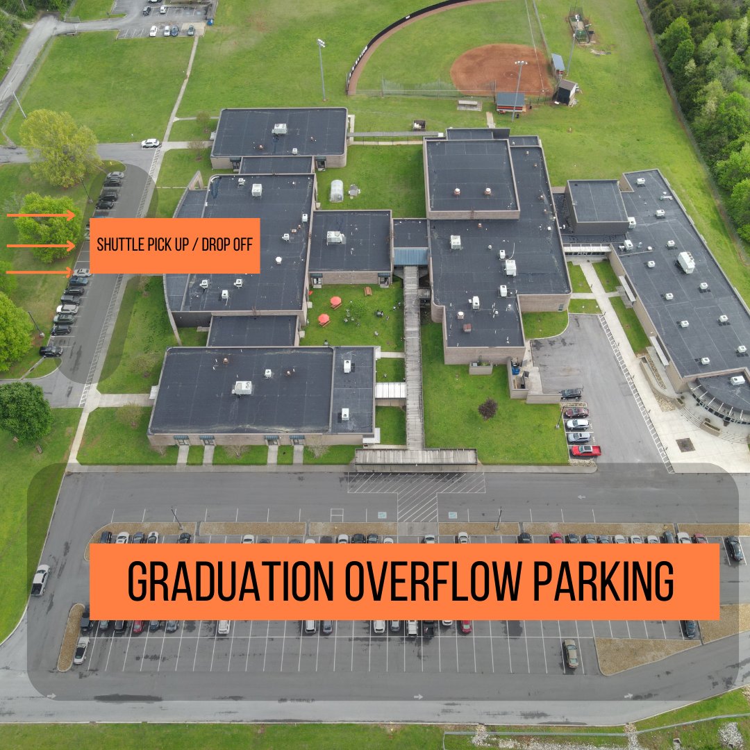 Please plan for there to be a lot of guests on campus for our 2024 Graduation on May 10 @ 7:00 PM. Please review these maps for the traffic flow on campus, handicap parking, &amp; our overflow parking available at LCIMS. There will be bus/shuttle services for overflow parking.