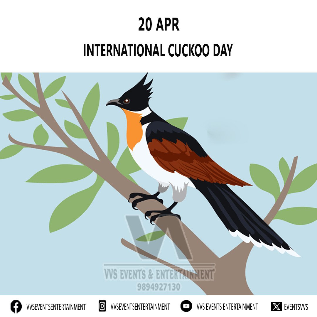 International Cuckoo Day International Cuckoo Day 2024 #InternationalCuckooDay #InternationalCuckooDay2024 #CuckooDay #CuckooDay2024 facebook.com/VVSEventsEnter… instagram.com/VVSEventsEnter… youtube.com/@VVSEventsEnte… twitter.com/EventsVvs