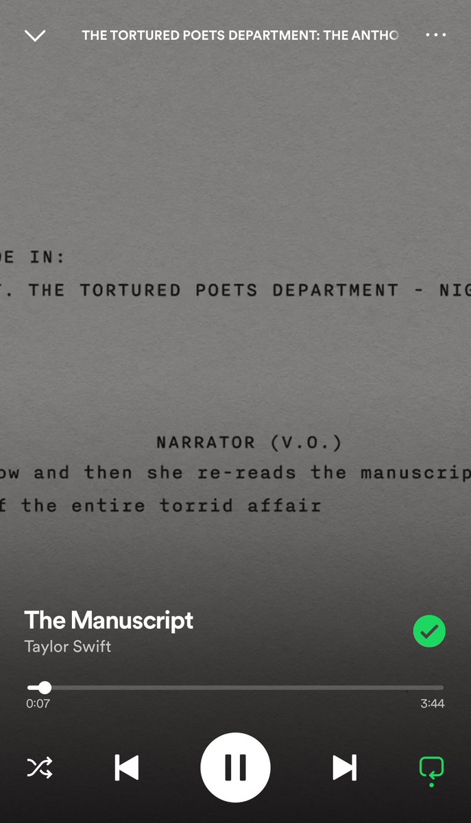tswifterastour's tweet photo. Last song 💔 Beautiful song and such a beautiful closer and it just feels like such a good wrap up (if that makes sense) and i don't even have to tell y'all about the emotion that comes through sonically as well 🤍 and the last line "But the story isn't mine anymore" 🥹 #TSTTPD https://t.co/6wf2w3d2Q2