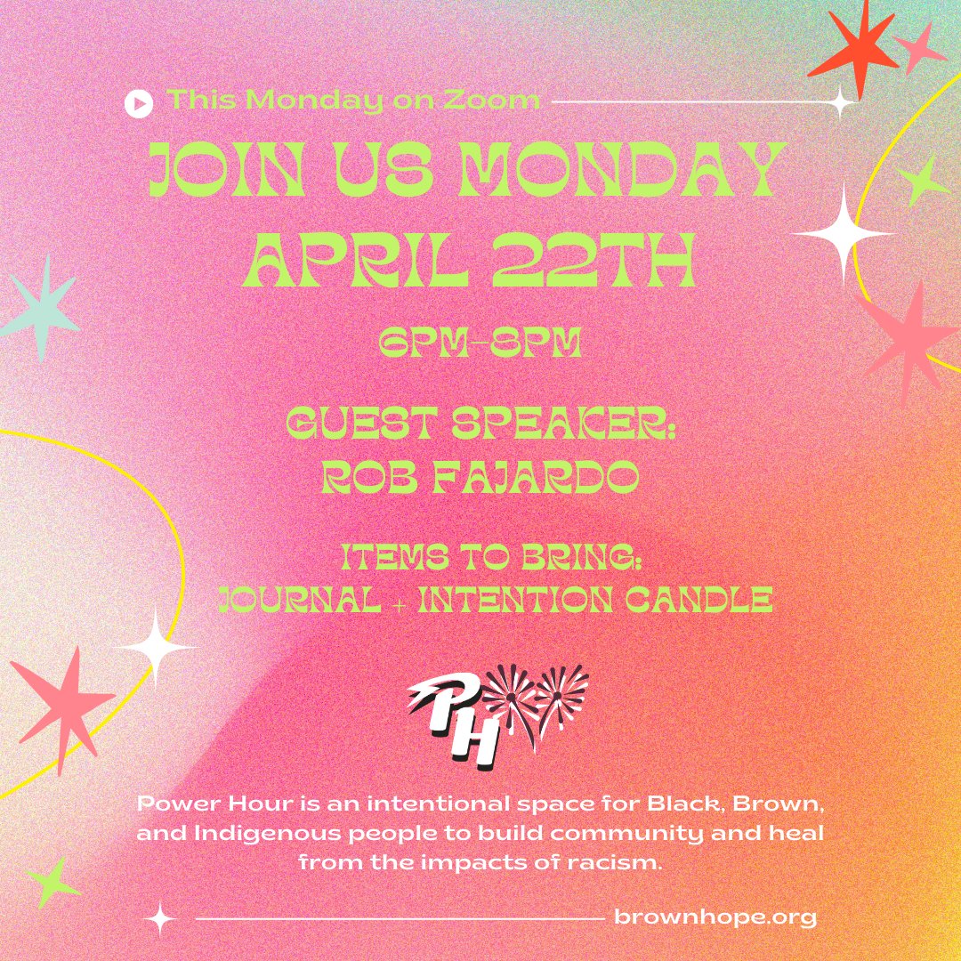 Join us from 6-8pm April 22nd with guest speaker Rob Fajardo!