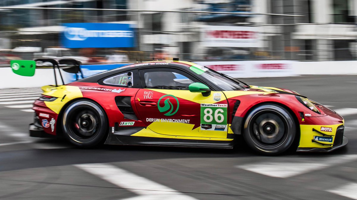 Session 1 in the books at @GPLongBeach. We'll be back on track on at 12:50pm with Anders Fjordbach and Kerong Li. - #Porsche | #GPLongBeach