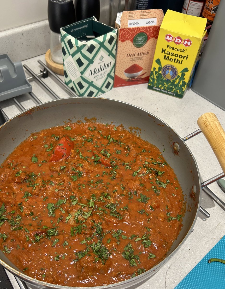 Been a long time coming this one… - Lamb Naga Bhuna 🌶🔥 I cooked the lamb in @MattCooperBites Tandoori Lamb Mix low & slow, before whipping up a banger of a Bhuna sauce Friday Night is Curry Night 😍