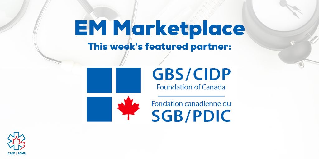 Our vision is that every person affected by GBS, CIDP, or variants such as MMN will have access to early and accurate diagnosis, expert interdisciplinary treatment, and support, and through continued research, a cure will be developed. caep.ca/em-marketplace…