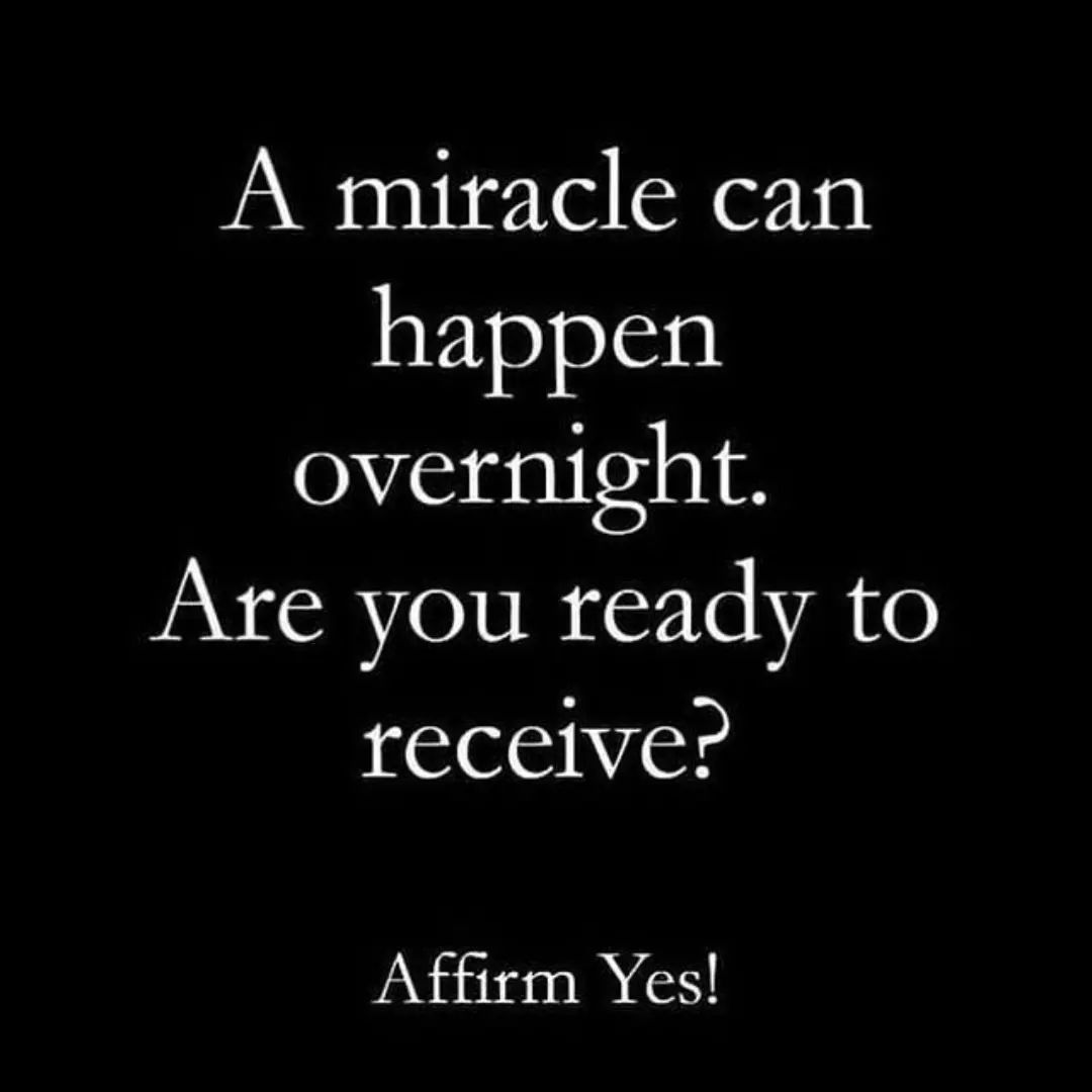 Are you ready to receive it?