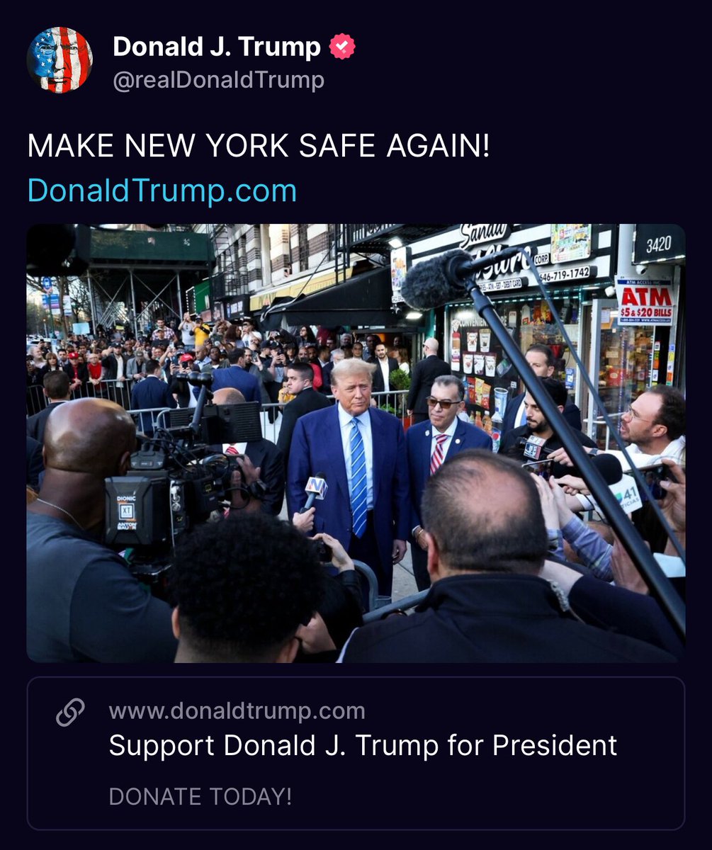 Minutes after a man set himself on fire outside his hush money trial, Trump posts “MAKE NEW YORK SAFE AGAIN!” on Truth Social